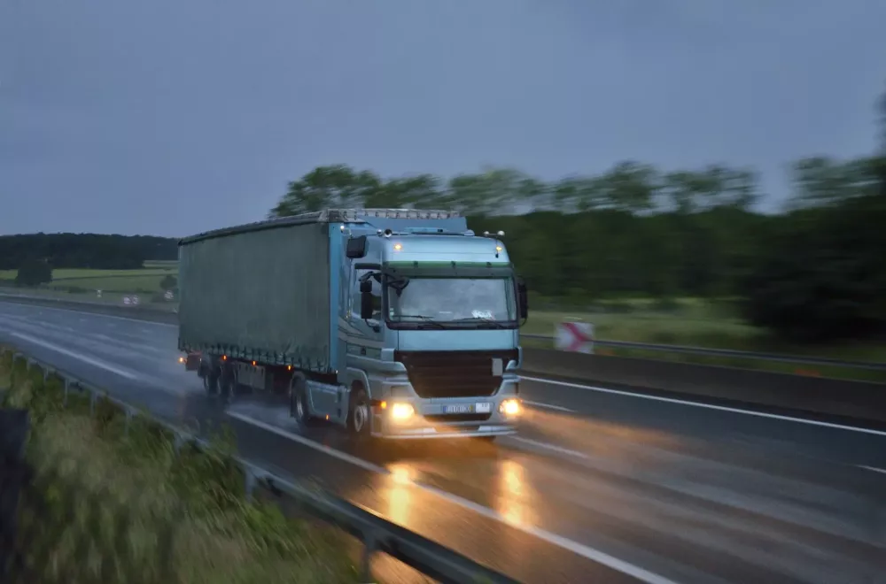 routier pluie